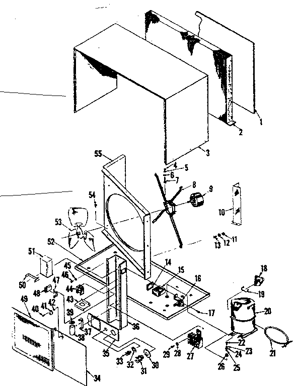 Kenmore 76981103 condensing unit diagram