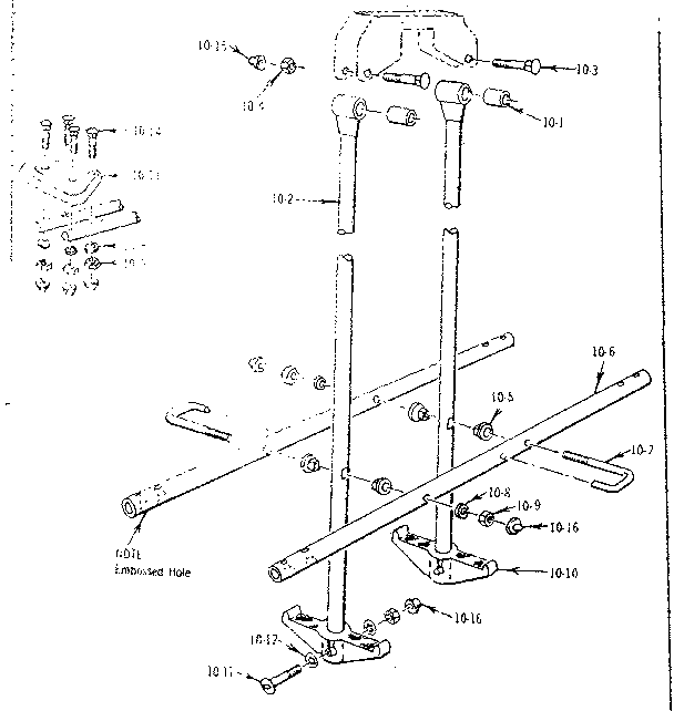 Sears 70172913-79 glide ride assembly no. 10 diagram