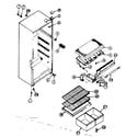 Kenmore 2538332202 cabinet parts diagram