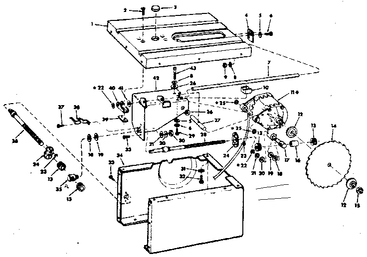 Craftsman 113226640 craftsman 10 inch drive saw diagram
