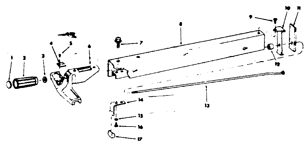 Craftsman 113226640 fence assembly diagram