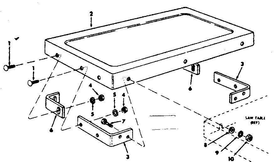 Craftsman 113226640 table extension diagram