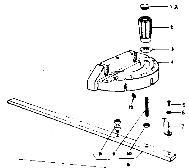 Craftsman 113242730 62694 miter gauge assembly diagram