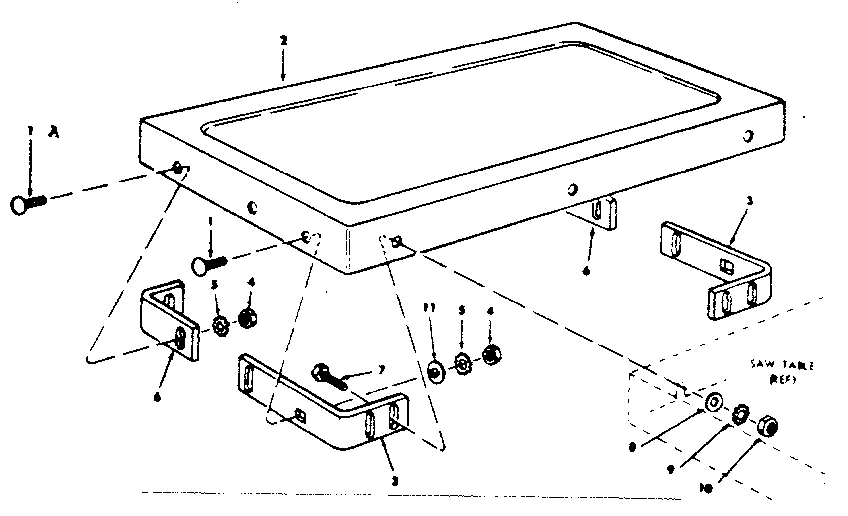 Craftsman 113242730 table extension diagram