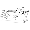 Sears 70172907-84 frame assembly diagram