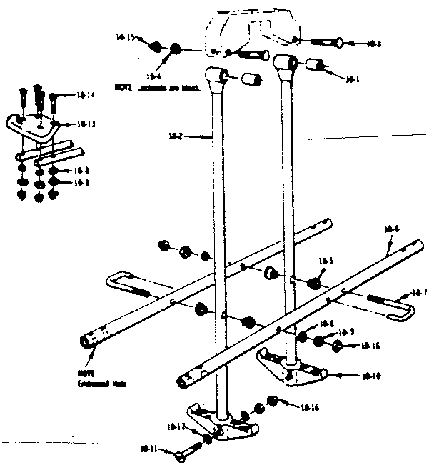 Sears 70172107-84 glideride assembly diagram
