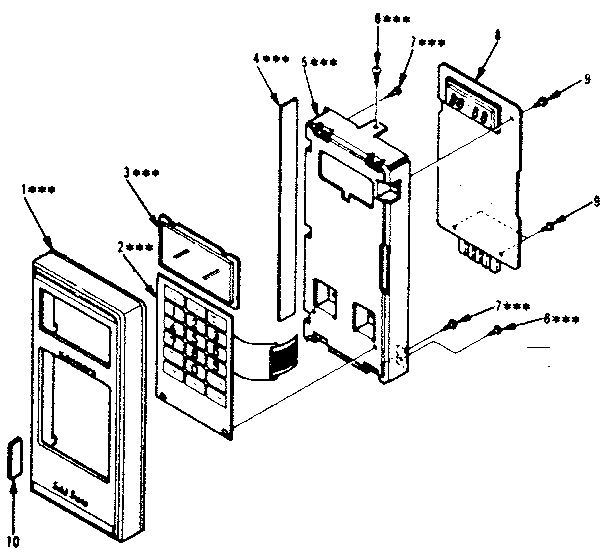 Kenmore 5648748611 control panel parts diagram