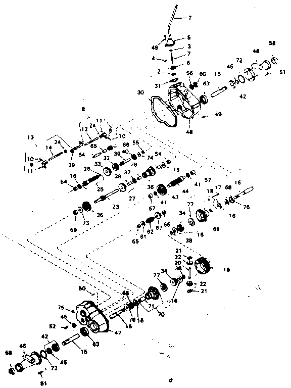 Craftsman 502257040 peerless transaxle diagram