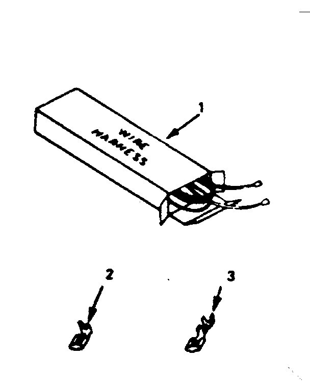 Kenmore 9117218610 wire harnesses and components diagram