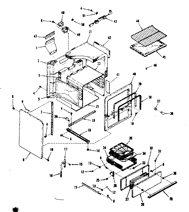 Kenmore 2787808511 lower body section diagram