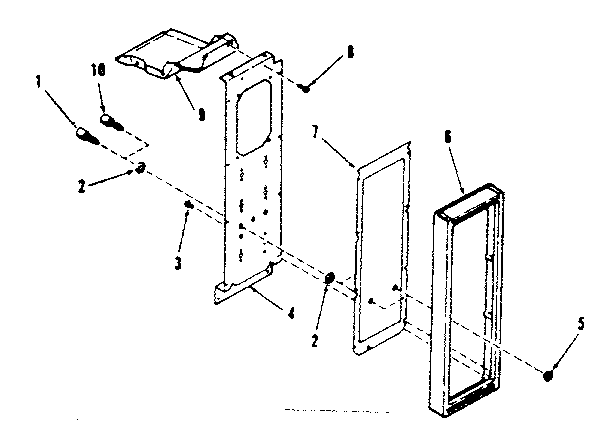 Kenmore 2787808511 control panel section diagram