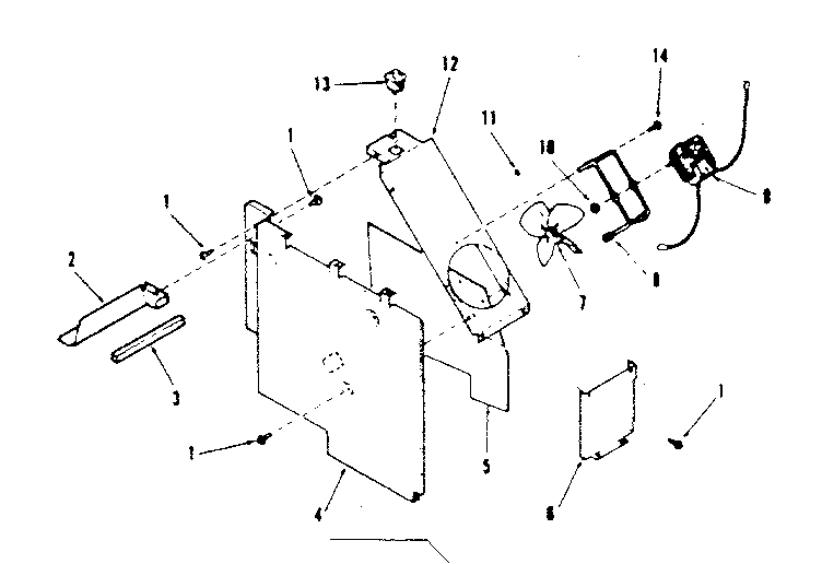 Kenmore 2787808511 blower section diagram