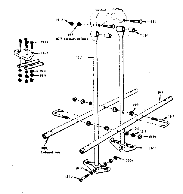 Sears 70172075-1 glide ride assembly diagram