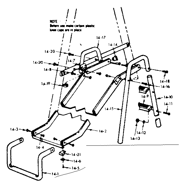 Sears 70172075-1 slide assembly diagram