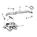 Kenmore 2784238591 oven door lock section diagram