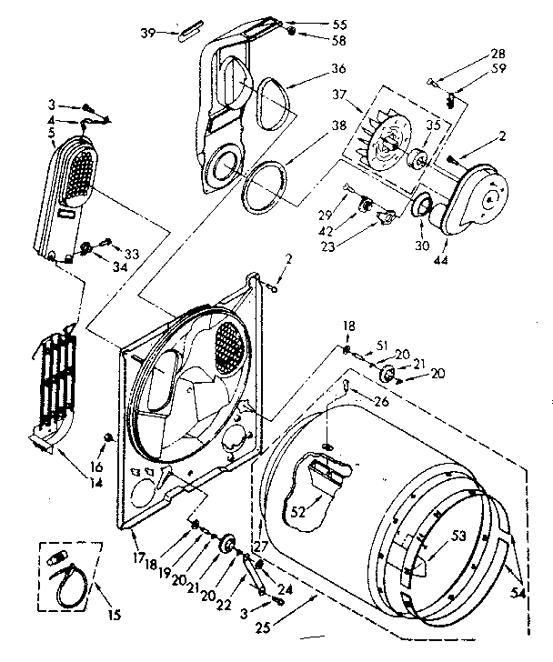 Kenmore 11086575600 bulkhead parts diagram