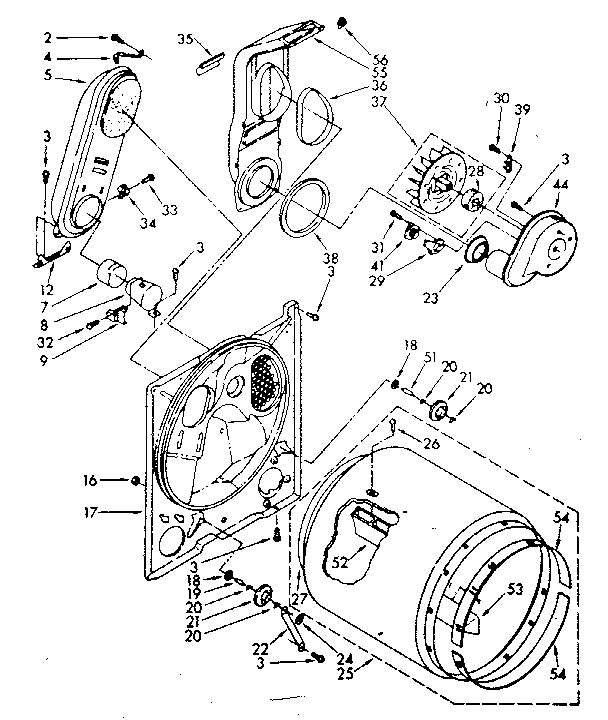 Kenmore 11087575700 bulkhead parts diagram