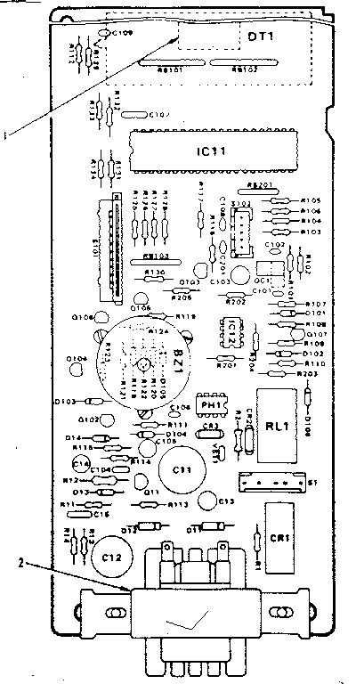 Kenmore 5658778611 power and control circuit board diagram