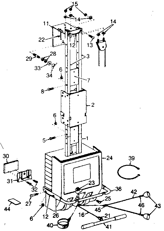 DP 15-2510 frame assembly diagram