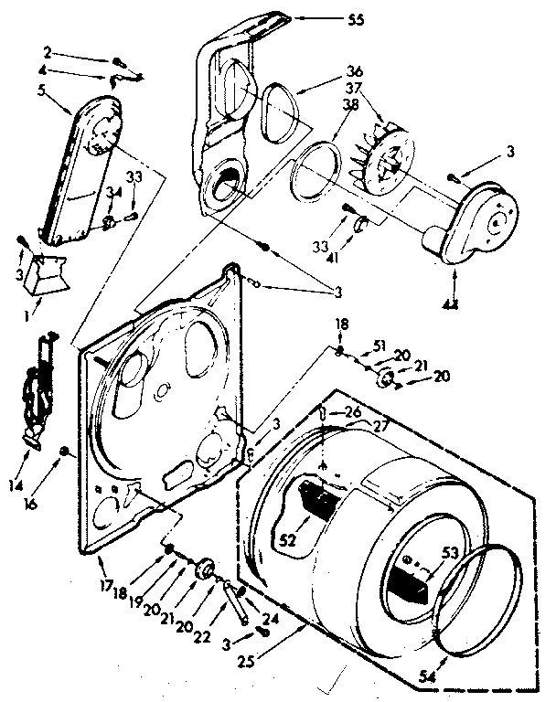 Kenmore 11076972410 bulkhead assembly diagram