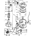Kenmore 11082380600 tub and basket parts (suds only) diagram