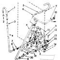 Kenmore 11082380600 water system parts (suds only) diagram