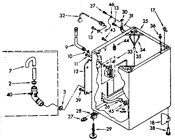 Kenmore 11083380600 cabinet part diagram