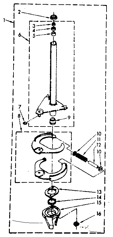Kenmore 11081320130 brake and drive tube parts diagram