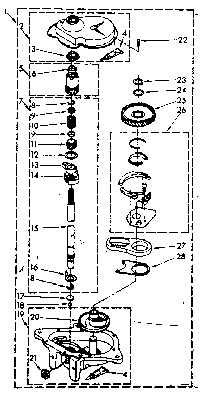 Kenmore 11081320130 gearcase parts diagram