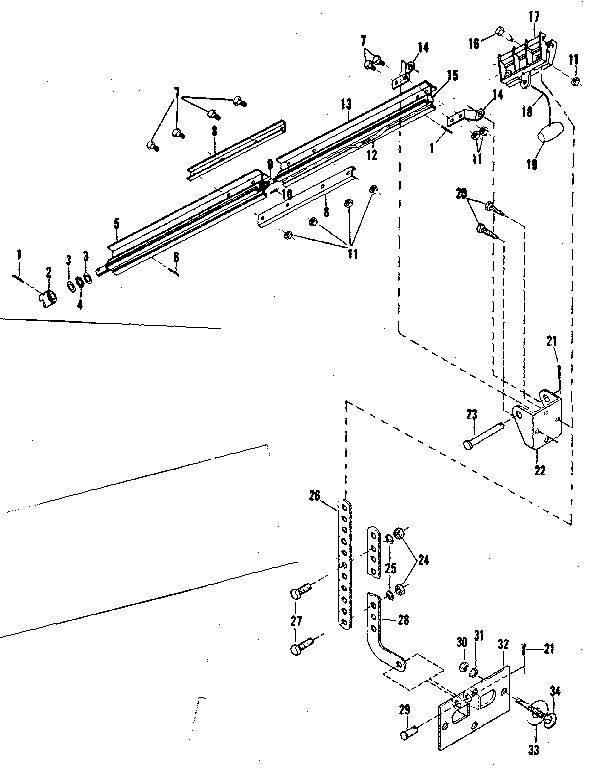 Craftsman 139663800 rail assembly diagram