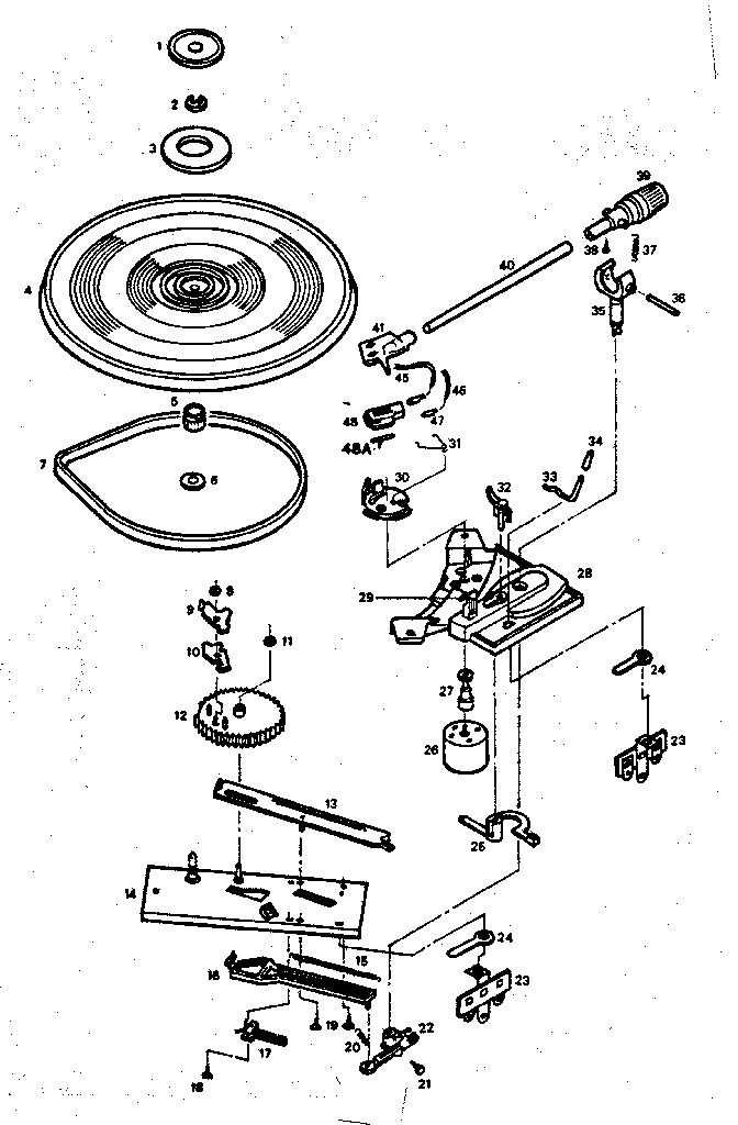 LXI 13291941450 player parts qt-2d-200/201 diagram