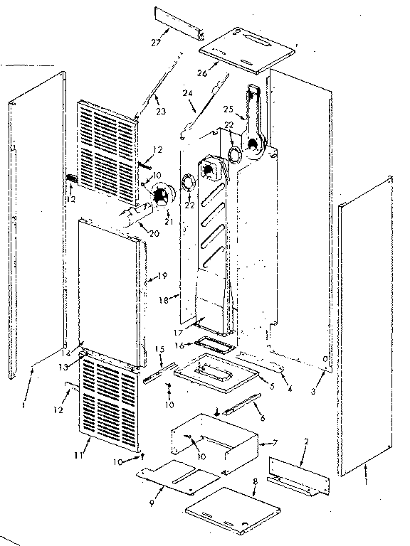 Kenmore 867730602 furnace body diagram