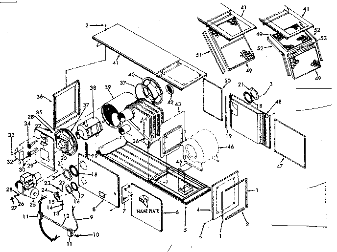 Kenmore 867745970 functional replacement parts diagram