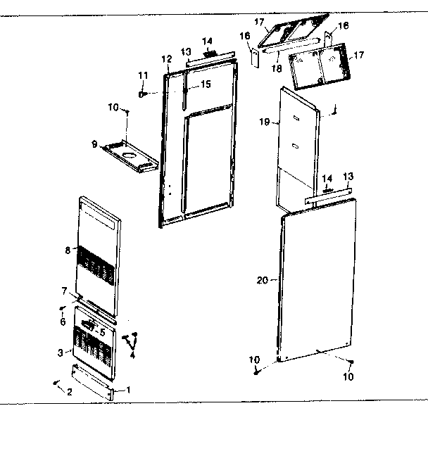 Kenmore 867741471 furnace body diagram