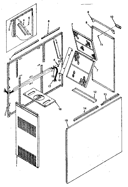 Kenmore 867741441 furnace body diagram