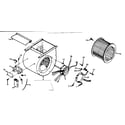 Kenmore 867741422 blower assembly diagram