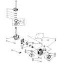 Kenmore 11082982700 gearcase and motor diagram