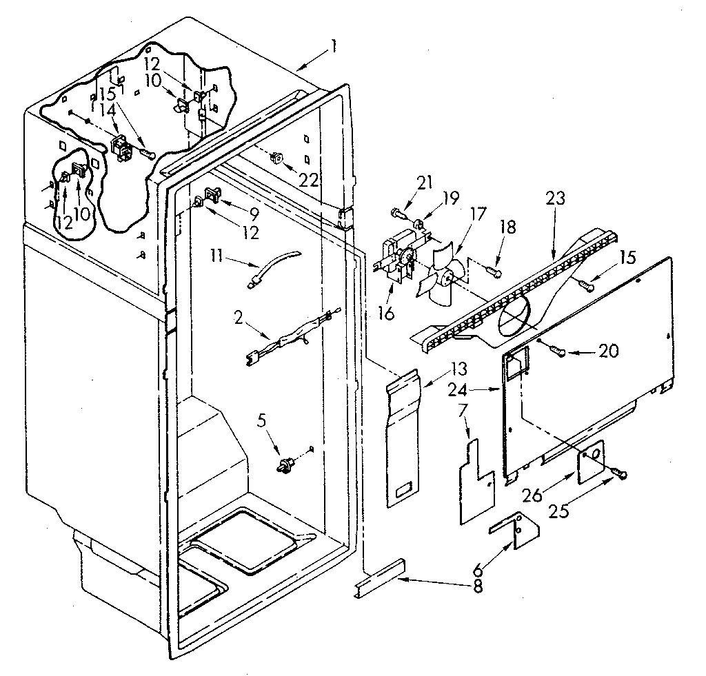 Kenmore 1068798680 liner diagram