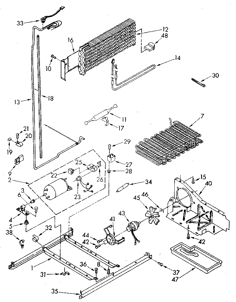 Kenmore 1068798680 unit diagram