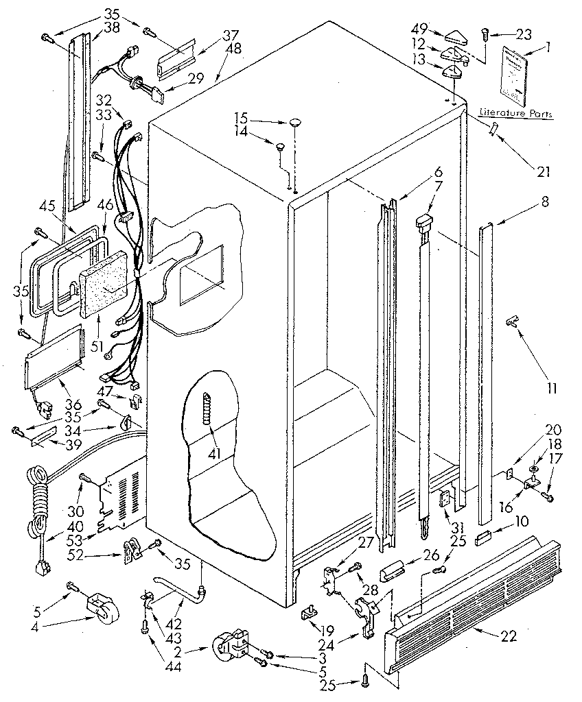 Kenmore 1068590210 cabinet diagram