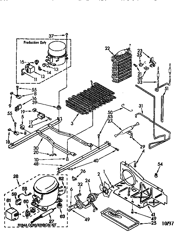 Kenmore 1068590210 unit diagram