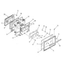 Kenmore 9117398910 oven door section diagram