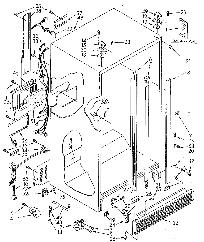Kenmore 1068594680 cabinet diagram