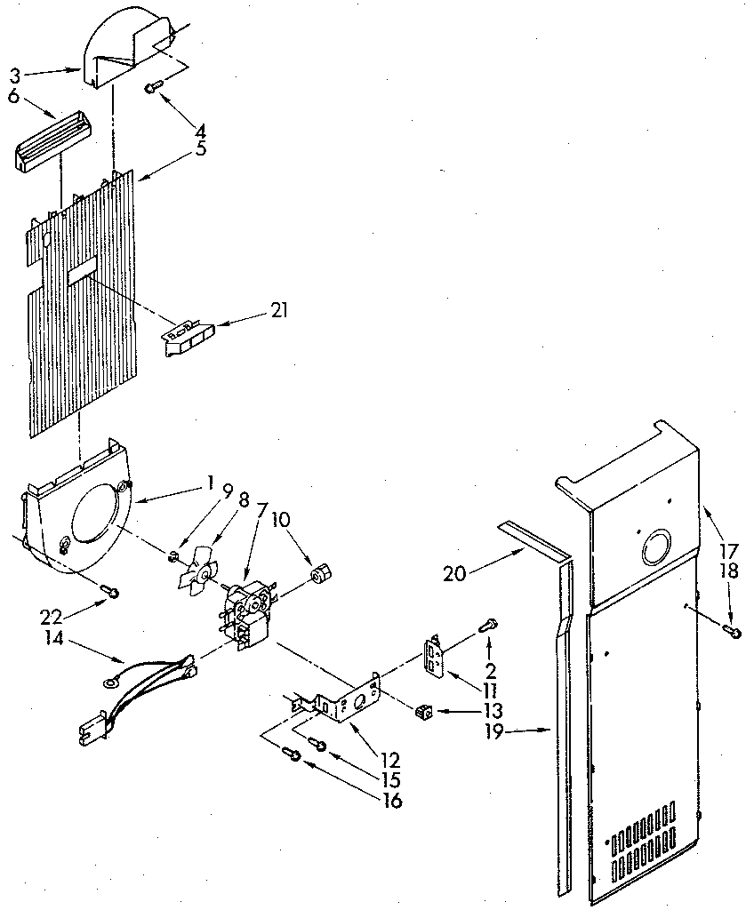 Kenmore 1068594680 air flow and control diagram