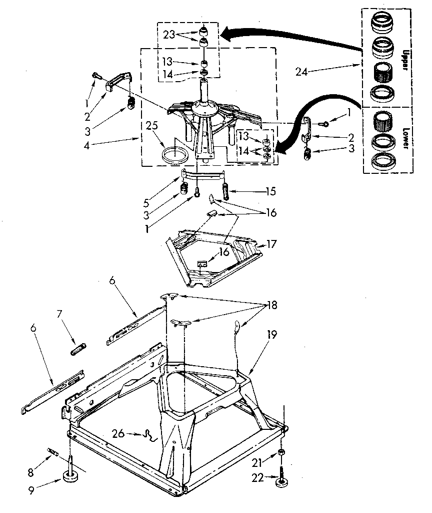Kenmore 11082984100 machine base diagram