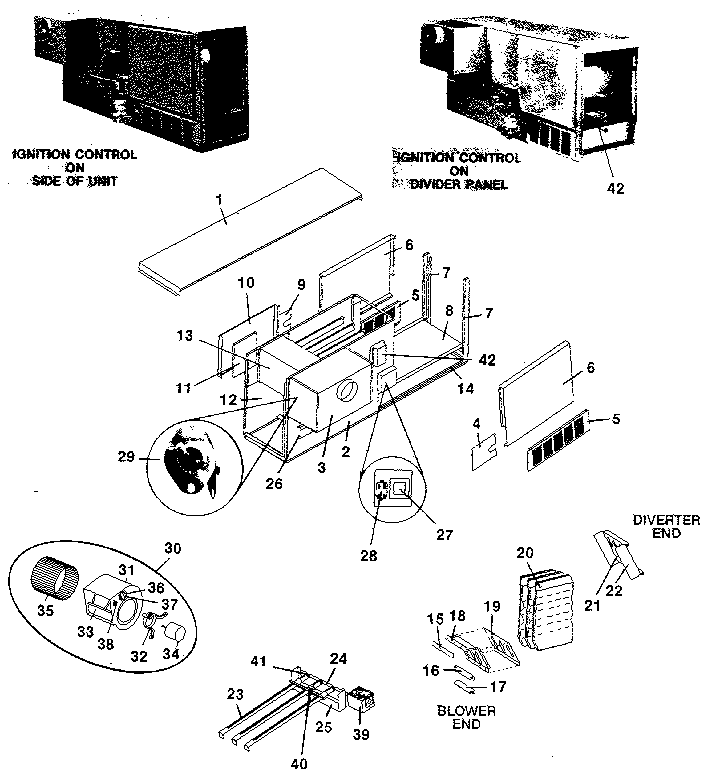 Rheem GUJ replacement parts diagram