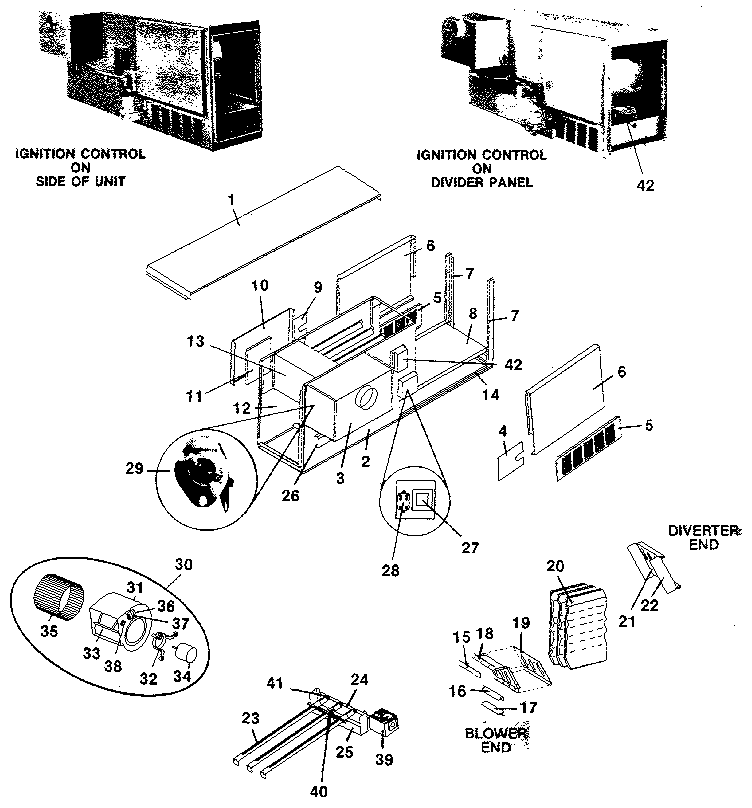 Rheem GUJ burner orifice and ignitor diagram