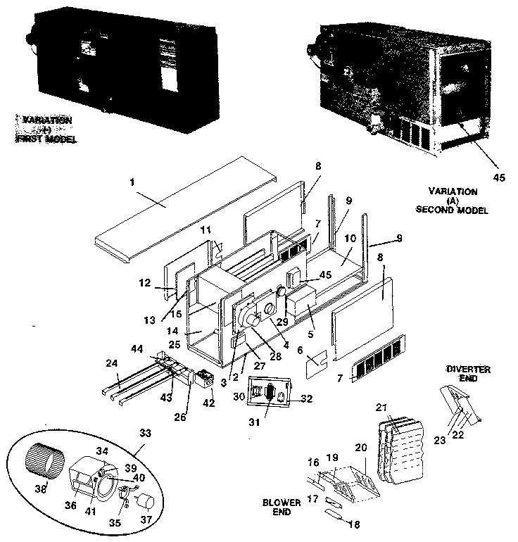 Rheem GVC replacement parts 1-26 diagram