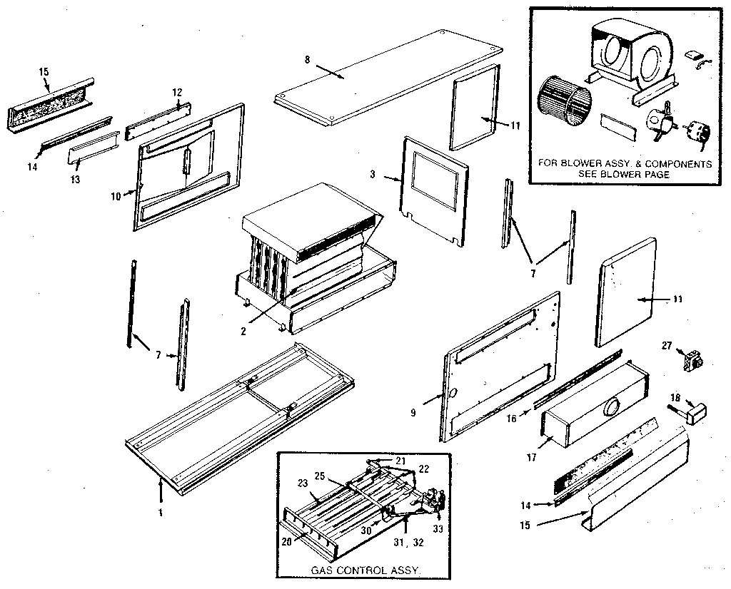 Rheem GUC replacement parts diagram