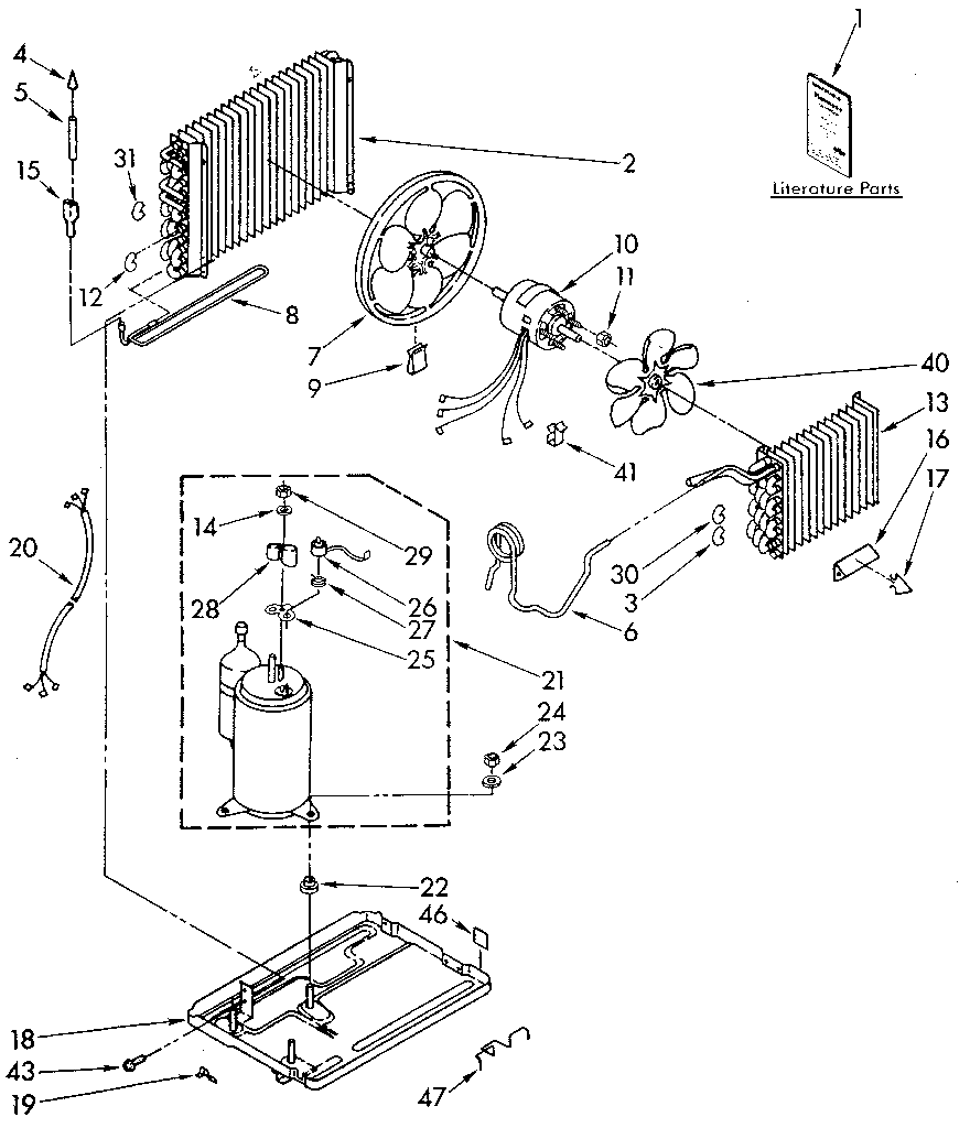 Kenmore 1068760692 unit diagram